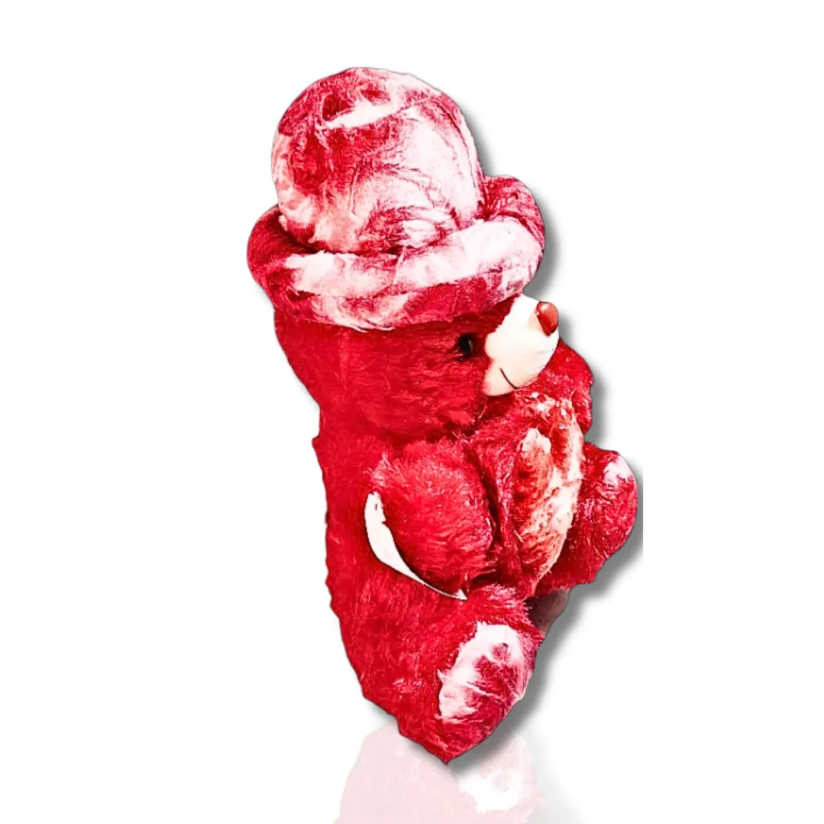 Adorable Red Teddy Bear with Cap - Saadhya Mart (1)