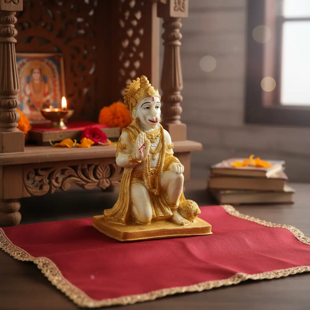 Blessing Lord Hanuman Statue for Home Temple- Saadhya Mart (1)