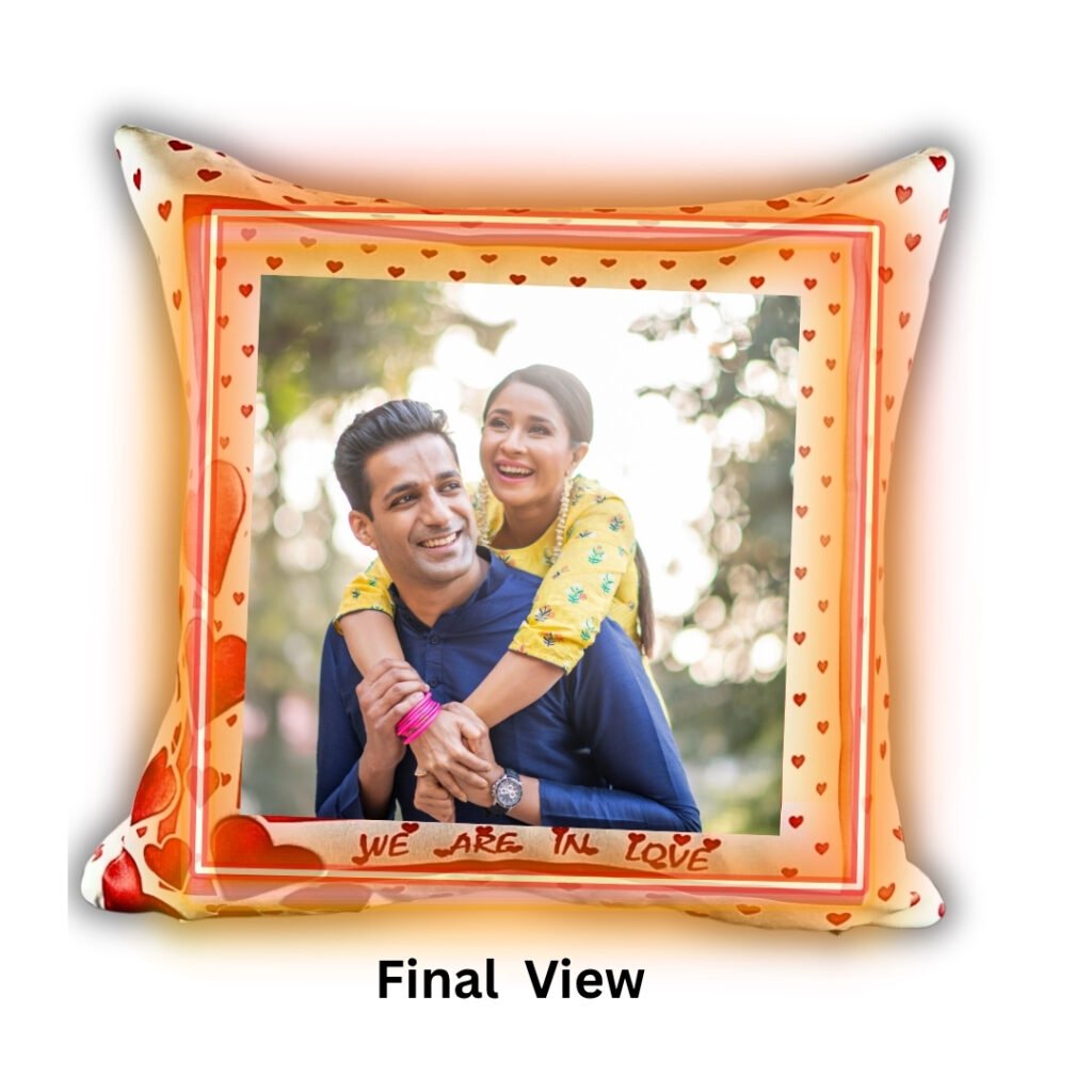 Customized I Love You for All That Photo Cushion- Saadhya Mart Final View