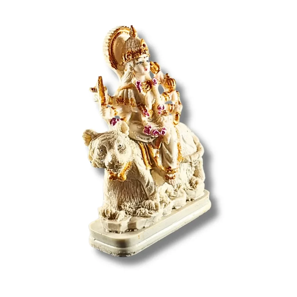 Goddess Durga Idol on Lion- Saadhya Mart Right View