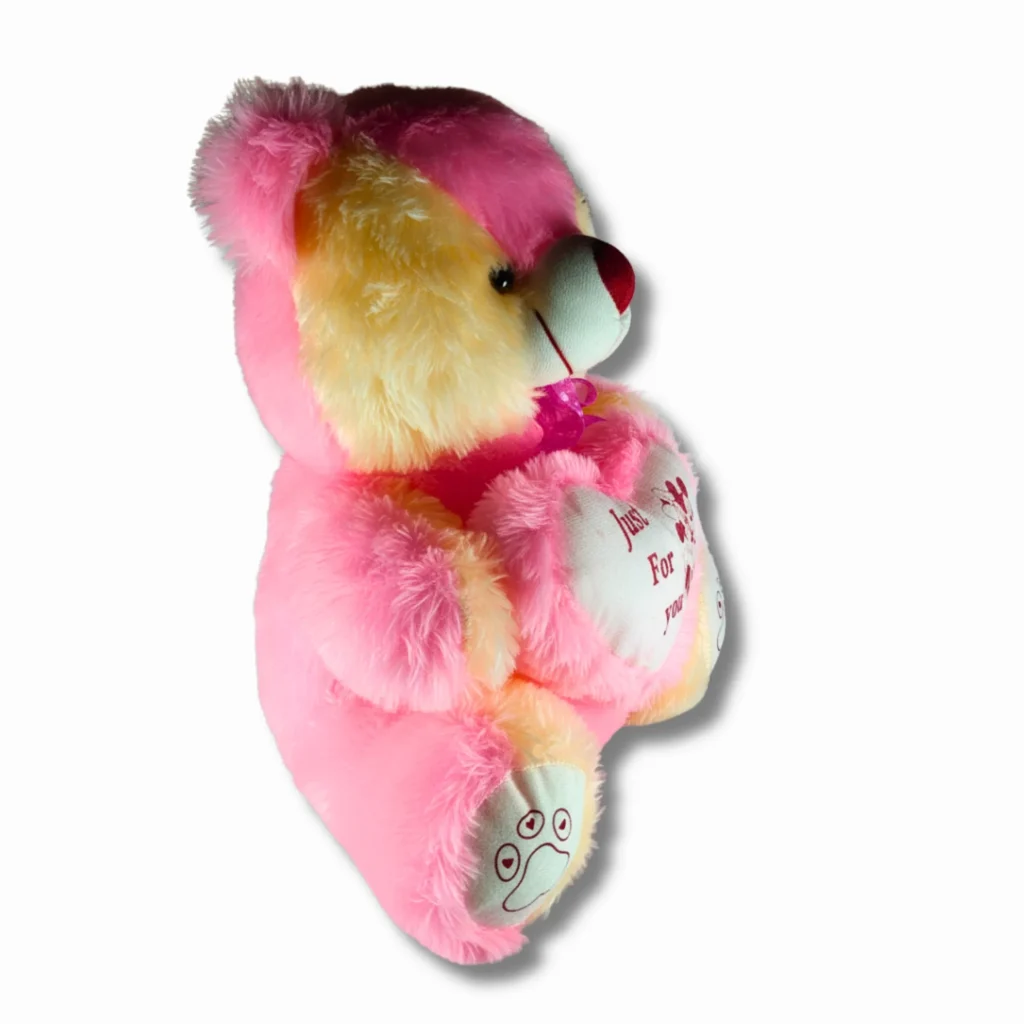 Pink Teddy Bear with Heart- Saadhya Mart Right View