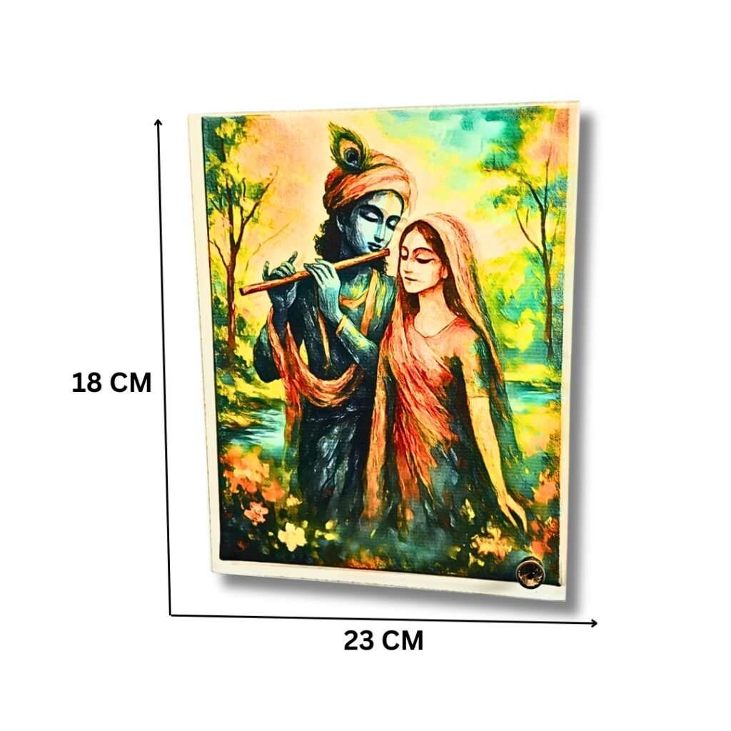 Radha Krishna Table Decor- Saadhya Mart Size View
