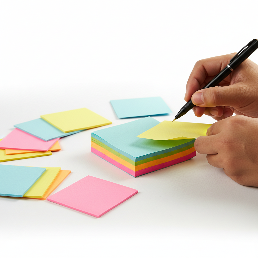 Rainbow Sticky Notes 3x3 Inch- Saadhya Mart (3)