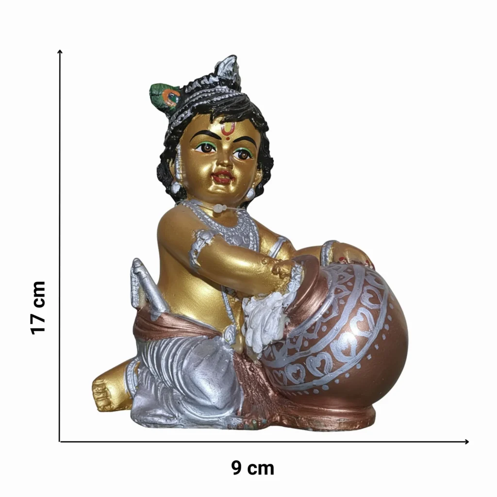Golden Makhan Chor Idol- Size View