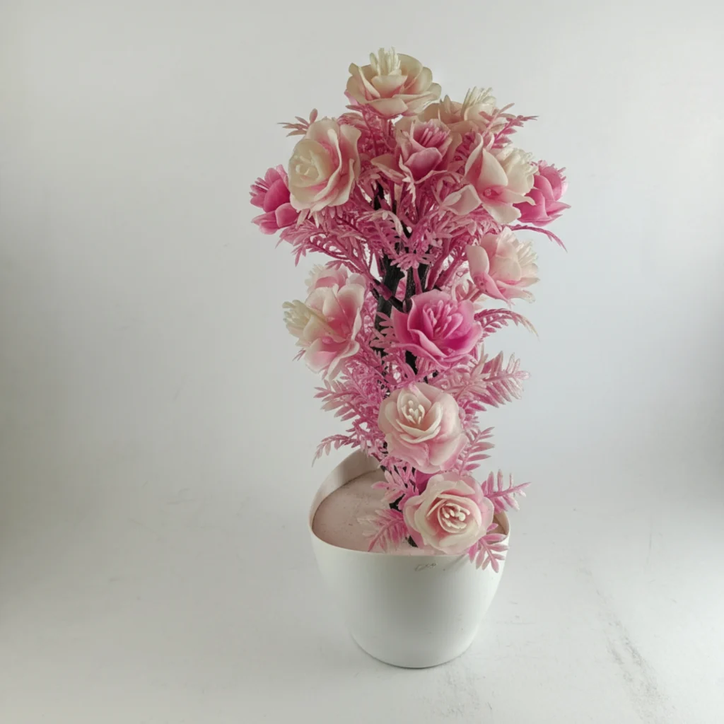 Artificial Pink Flower Plant - Saadhya Mart