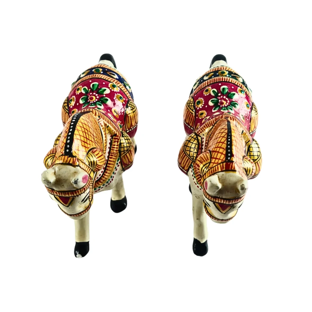 Handcrafted Decorative Horse Pair Showpiece – 10 cm - Saadhya Mart (10)