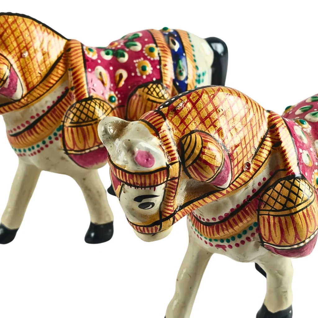 Handcrafted Decorative Horse Pair Showpiece – 10 cm - Saadhya Mart (5)