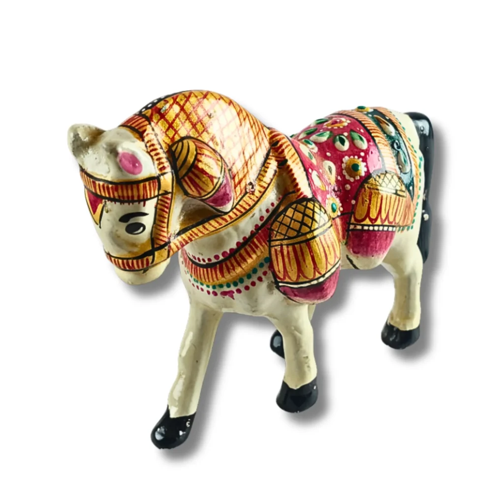 Handcrafted Decorative Horse Pair Showpiece – 10 cm - Saadhya Mart (7)