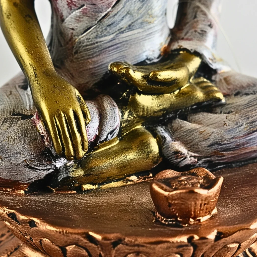 Meditating Buddha Idol - Saadhya Mart Bottom Close View