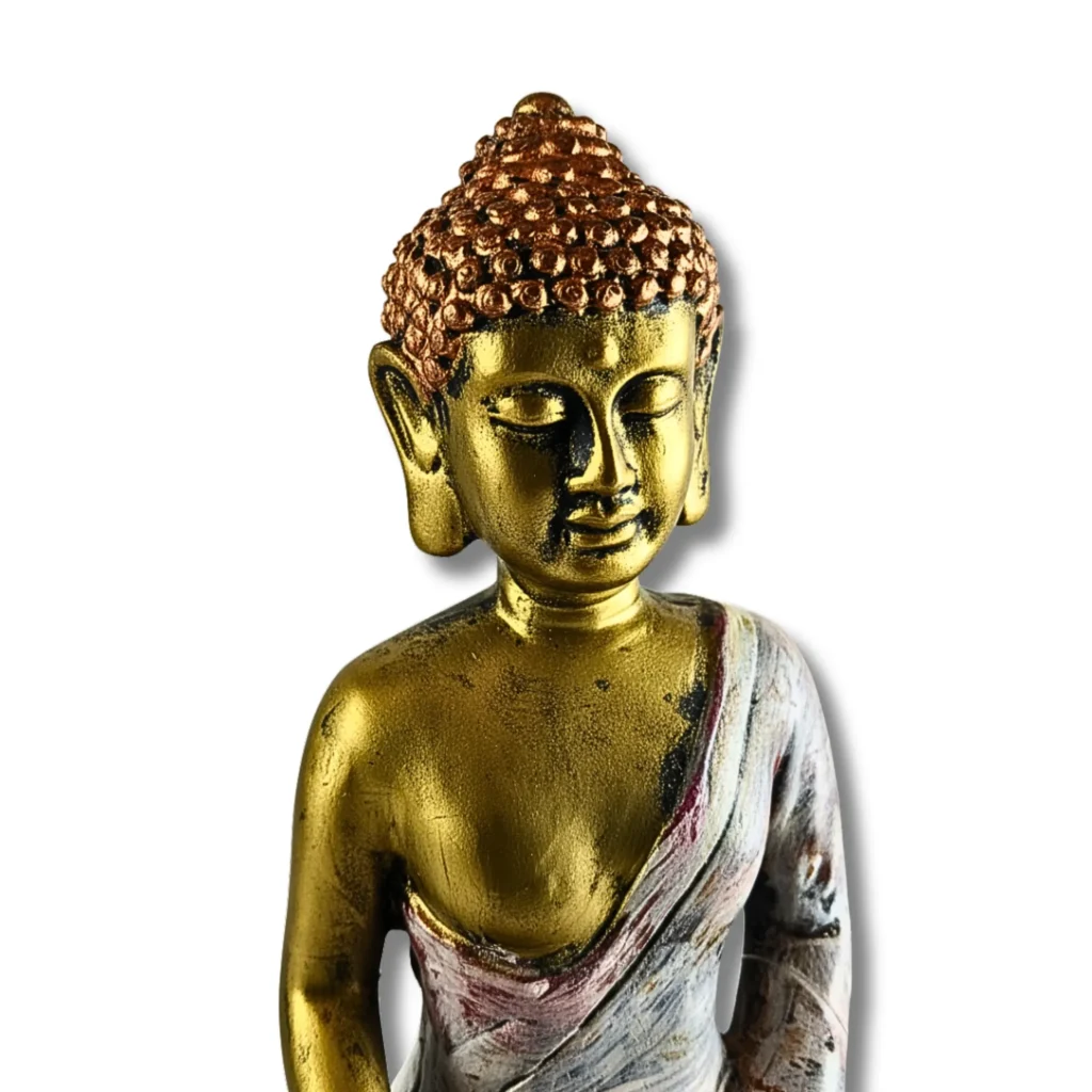 Meditating Buddha Idol - Saadhya Mart Top Close View