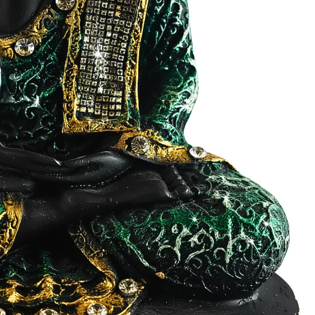 Meditating Buddha Idol for Home Decor- Saadhya Mart Bottom Close View