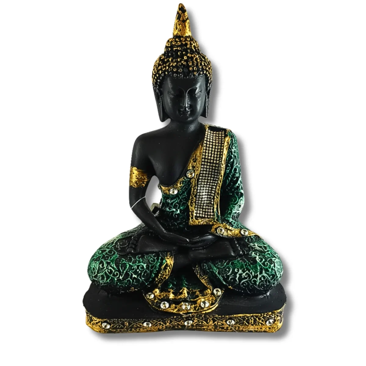 Meditating Buddha Idol for Home Decor- Saadhya Mart Front View