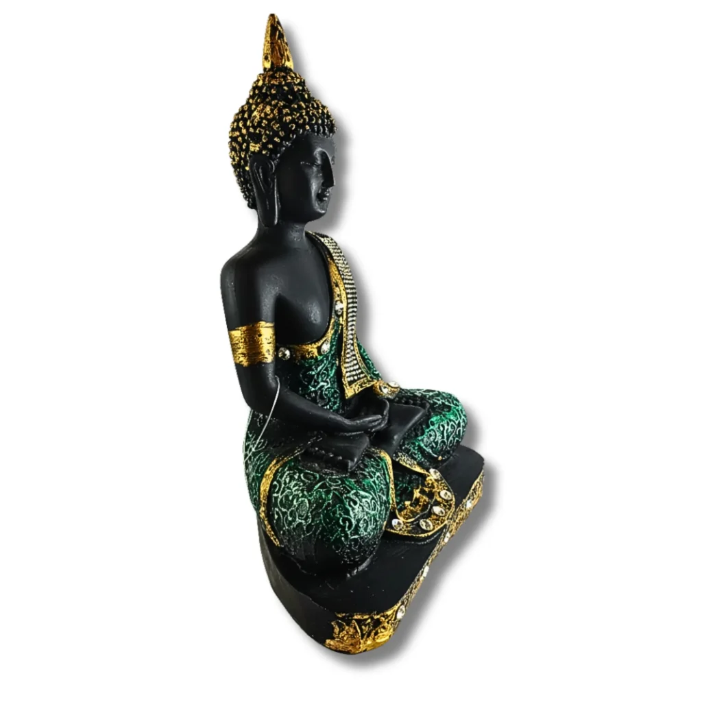Meditating Buddha Idol for Home Decor- Saadhya Mart Slight Right View