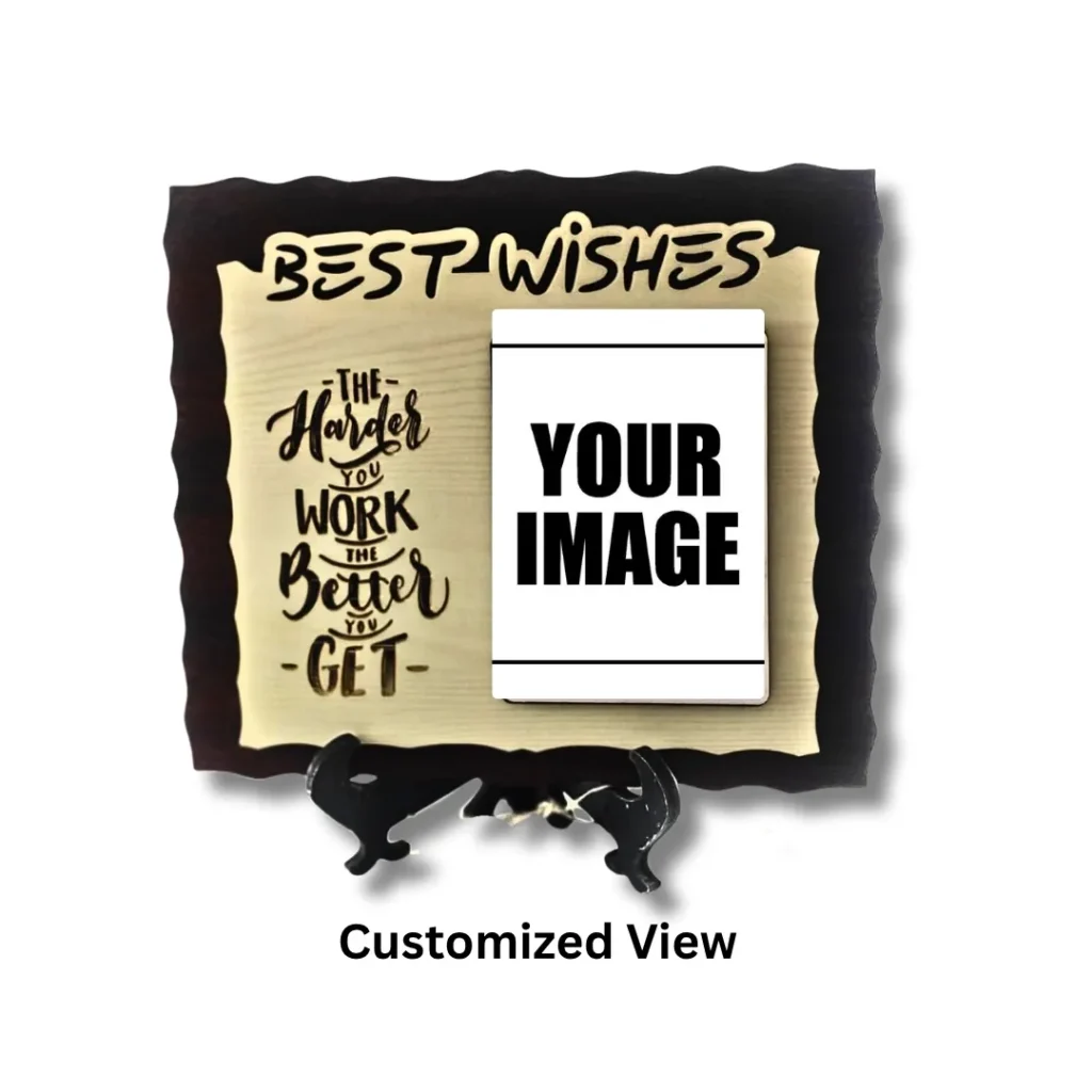 Saadhya Best Wishes Personalised Wooden Photo Frame (2)