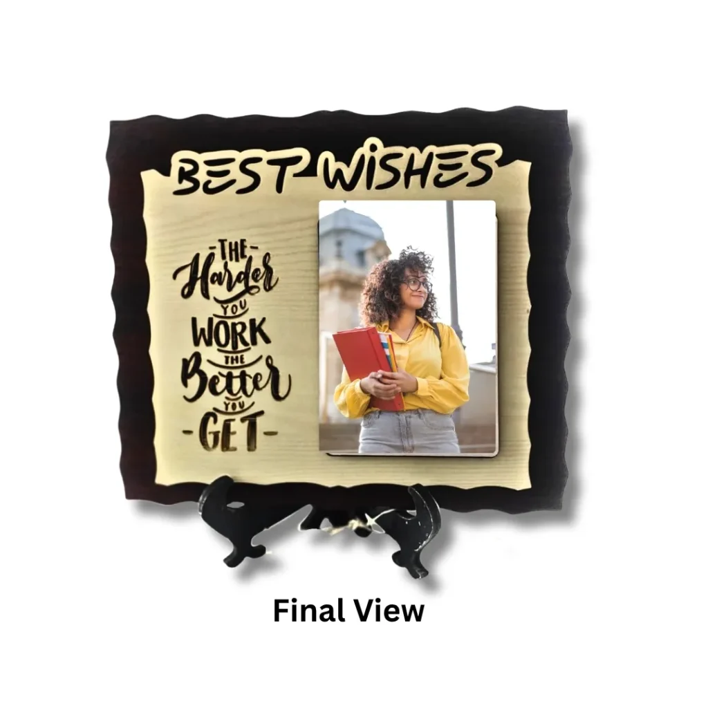 Saadhya Best Wishes Personalised Wooden Photo Frame (4)