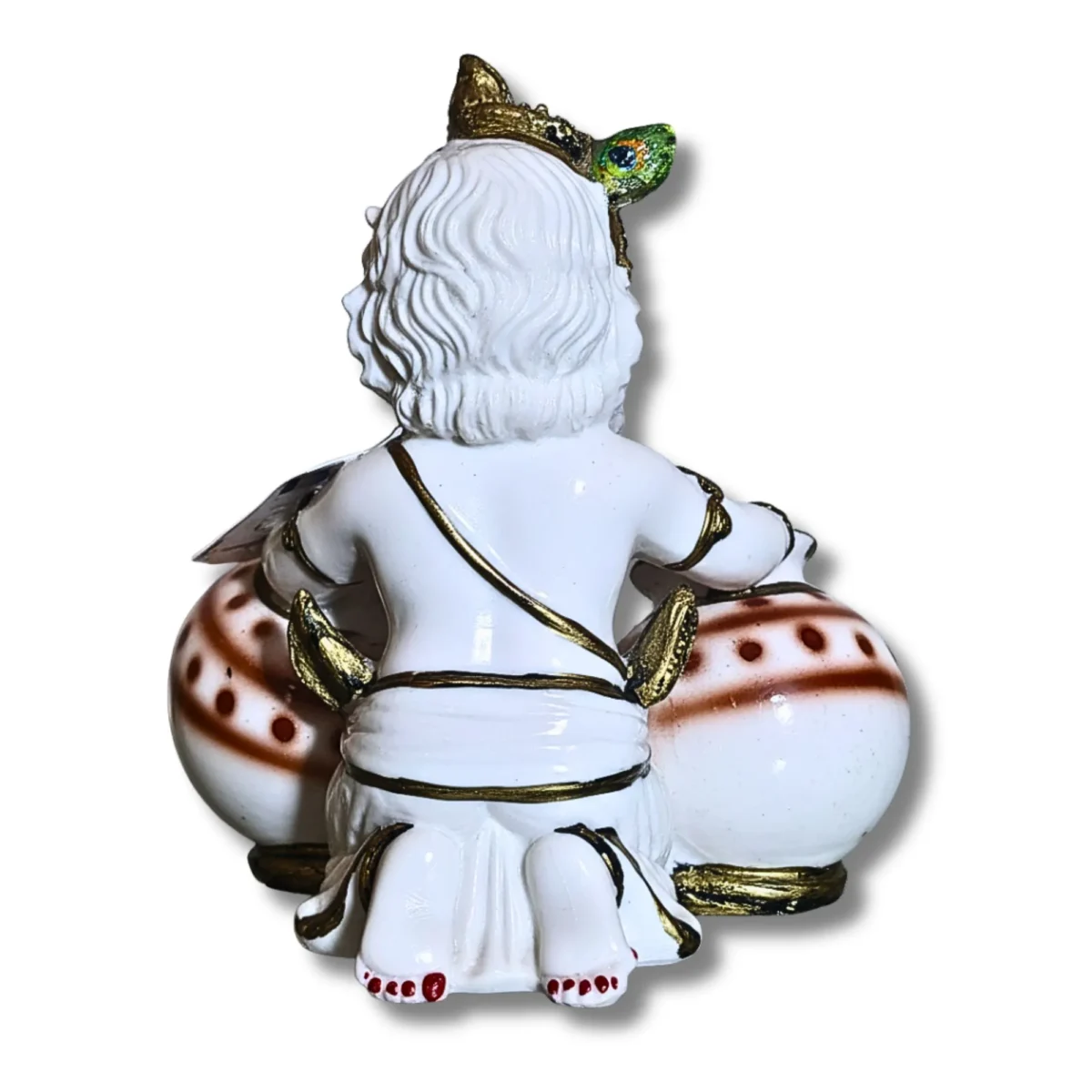 White Makhan Chor Idol- Saadhya Mart Back View