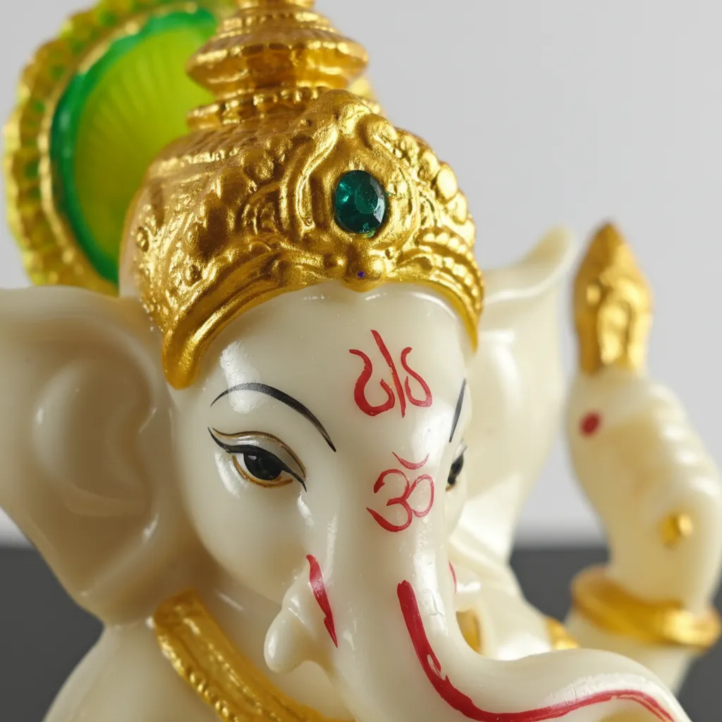 Saadhya Blessings Ganesh- Saadhya Mart Top Closeup View